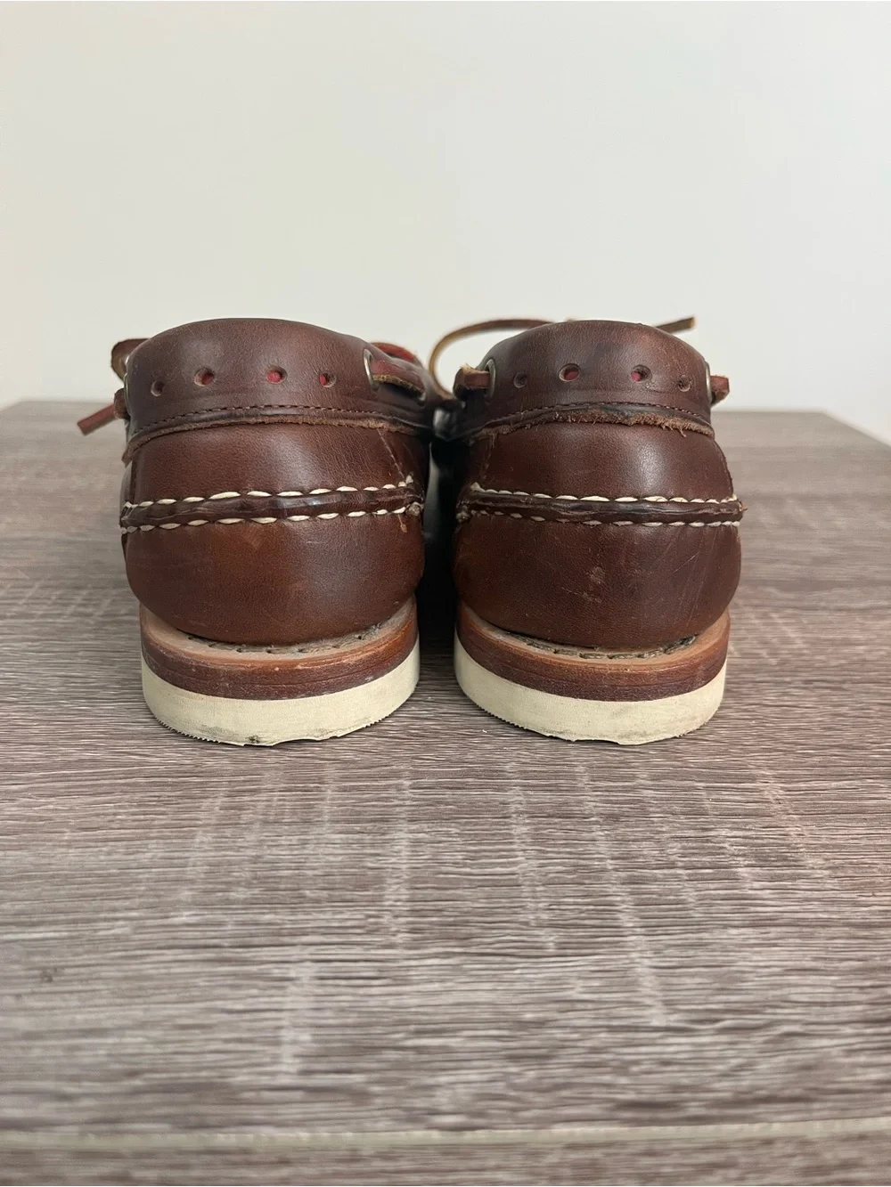 Allen Edmonds Brown Leather Boat Shoes M7.5